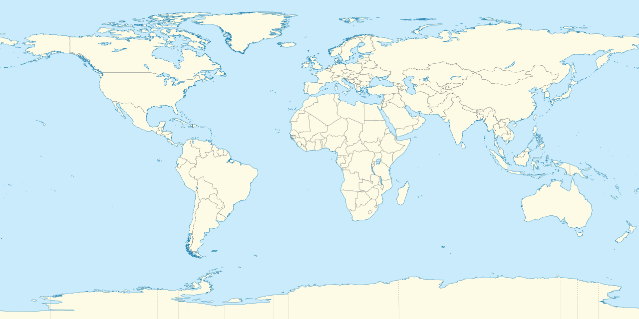 World map showing places Tyler has visited